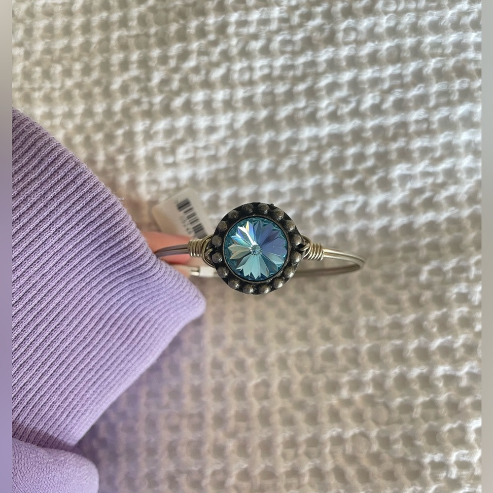Luca + Danni Aquamarine Gemstone Bracelet - SM - Picture 3 of 6
